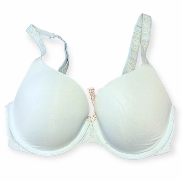 VICTORIA’S SECRET Women’s Mint Green Push-Up T-Shirt Full Coverage Bra Size 32D - Picture 1 of 5